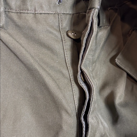 Vintage Italian Military Pants Padded Knee Button Fly 32x29 - Picture 3 of 6